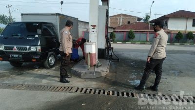 Polsek Beringin Polresta Deli Serdang Laksanakan Patroli Dan Monitoring BBM ke SPBU