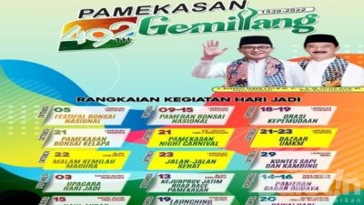 Berikut Rangkaian Event Hari Jadi Kabupaten Pamekasan ke 492, Ayo Ramaikan !