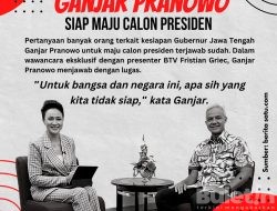 Ganjar Pranowo Nyatakan Siap Maju Jadi Calon Presiden 2024