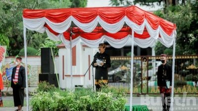 Unik, Upacara Hari Jadi Kabupaten Pamekasan ke 492 Menggunakan Bahasa Madura