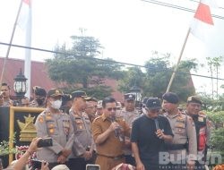 Kapolres Dairi Pimpin Langsung Pengamanan Unras Dari Aliansi Petani Untuk Keadilan (APUK)
