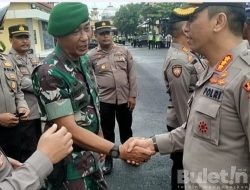 Dandim 0204 dan Kapolresta Pimpin Apel Sinergitas di Mapolresta Deli Serdang