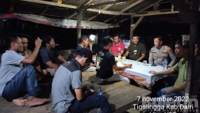 Antisipasi Praktek Perjudian, Kapolsek Tigalingga Rutin Lakukan Himbauan
