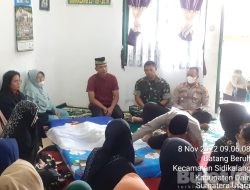 Kapolres Dairi Melayat ke Rumah Duka Anggota Kodim 0206 Dairi Yang Anaknya Meninggal Dunia