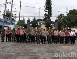 Wujudkan Sinergitas Kapolres Dairi Gelar Apel Pagi Gabungan TNI-POLRI