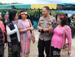 Kapolres Dairi Sapa Masyarakat Dalam Perayaan Pesta Tugu Silalahi, Sampaikan Himbauan Kamtibmas