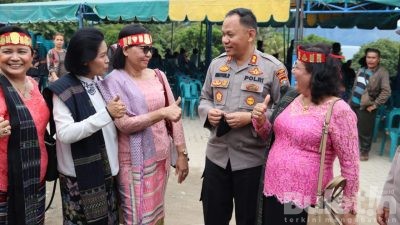 Kapolres Dairi Sapa Masyarakat Dalam Perayaan Pesta Tugu Silalahi, Sampaikan Himbauan Kamtibmas