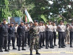 Apel Sinergitas TNI-Polri Dalam Rangka HUT Brimob ke 77 Tahun