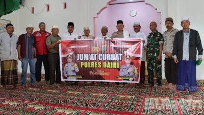 Kapolres Dairi Berikan Bimbingan Kamtibmas di Jumat Curhat