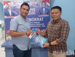 Edward Tarigan Resmi Daftar Caleg dari Partai Demokrat Kabupaten Deli Serdang