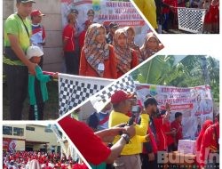 Kemeriahan Jalan Santai HUT PGRI Kecamatan Cibeber Cianjur