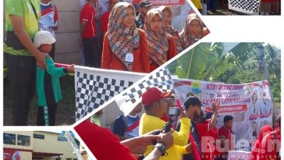 Kemeriahan Jalan Santai HUT PGRI Kecamatan Cibeber Cianjur