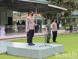 Kapolresta Deli Serdang Pimpin Apel Sinergitas di Kodim 0204/DS