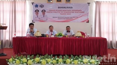 Badan Kesbangpol Gelar Sosialisasi Pengelolaan Bantuan Keuangan Parpol Tahun 2022