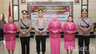 Kapolres Serdang Bedagai Pimpin Serah Terima Jabatan Kabag Ops dan Kasat Lantas