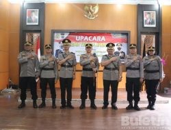 Kapolres Langkat Warning Personil Tidak Terlibat Narkoba, Pimpin Serah Terima Jabatan