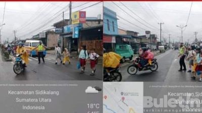 Pengaturan Lalu Lintas Pagi Hari Sat Lantas Polres Dairi Menjaga Kamseltibcar Lantas yang Lancar serta Kondusif