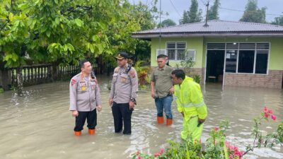 Tanggap Darurat, Kapolresta Deli Serdang Cek Lokasi Banjir