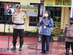 Polres Dairi Gelar Pasukan Dalam Rangka Operasi Lilin Toba 2022