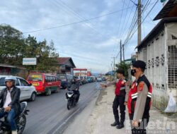 Sat Samapta Polres Dairi Lakukan Pengaturan Antisipasi Terjadi Kemacetan