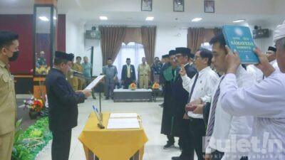 Bupati Pasangkayu Lantik 92 Pejabat Lingkup Pemkab Pasangkayu