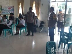 Pengamanan Polsek Parongil Pelaksanaan Tahapan Wawancara Para Peserta calon PPS Tingkat Desa