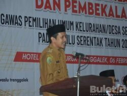 Wabup Syah Muhammad Natanegara Hadiri Pelantikan 157 Pengawas Kelurahan dan Desa se-Kabupaten Trenggalek