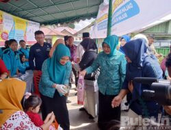 Ketua PKK Sumut Didampingi Ketua PKK Tapsel Kunjungi Pelaksanaan Sub PIN Polio