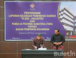 Pemko Padang Sidempuan Serahkan Laporan Keuangan 2022 ke BPK RI