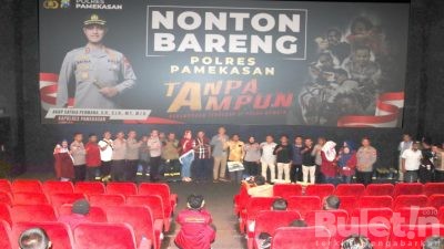 Polres Pamekasan Jalin Silaturahmi Dengan Nobar Bersama Media