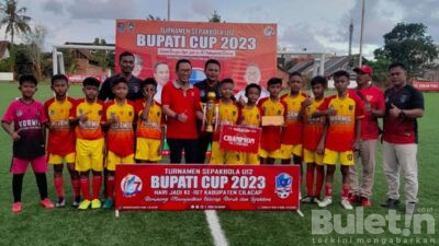 Sambut Hari Jadi ke-167, Kabupaten Cilacap Adakan Turnamen Sepak Bola U-12, Bupati CUP 2023