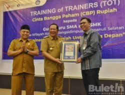 Wali Kota Padang Sidempuan Hadiri Sosialisasi CBP Rupiah Terhadap Guru SMA/SMK