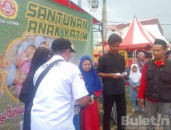 Festival Pasar Malam dan Karang Taruna Desa Cihaur Cianjur Gelar Santunan Anak Yatim