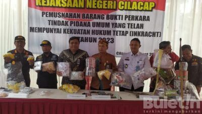 Sebanyak 110 Barang Bukti Dimusnahkan Kejari Cilacap