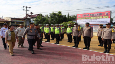 Polres Dairi Gelar Pasukan Operasi Keselamatan Toba 2023