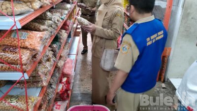 Sidak Mamin Tim Gabungan Bondowoso Temukan Makanan Mengandung Boraks dan Kadaluarsa