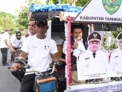 Bupati Tapsel Naik Betor Menuju Musrenbang RKPD 2024 Provsu di Medan