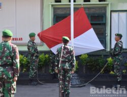 Kodim 0822 Bondowoso Gelar Upacara Bendera tanggal 17an Di Bulan April
