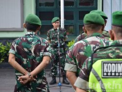 Apel Keberangkatan Cuti, Ini Pesan Dandim 0822 Bondowoso