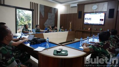 Kodim 0822 Bondowoso Ikuti Video Conference Serentak, Ini Arahan Panglima TNI