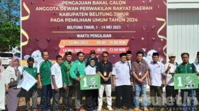 PKB Belitung Timur Mendaftarkan 25 Calon DPRD dengan 30% Calon Perempuan