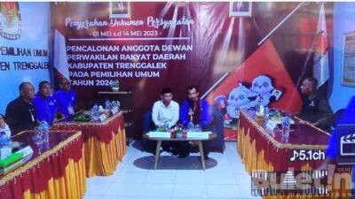 DPC Demokrat Trenggalek Resmi Mendaftarkan 45 Bacaleg Ke KPU