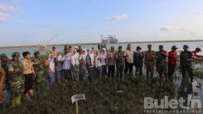 Puncak Penanaman Mangrove Nasional secara Serentak di Wilayah Kodim 0608/ Cianjur