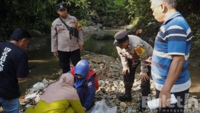 Penemuan Mayat Bayi  di Bawah Jembatan Sungai Citeri Desa Cimanggu Cianjur