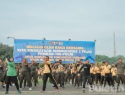 Tiga Pilar Lumajang Olahraga Bersama untuk Perkuat Sinergisitas dalam Wujudkan Wilayah Kondusif