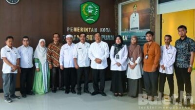Kepala BPS Padang Sidempuan Lakukan Audiensi di Ruang Kerja Wali Kota Irsan