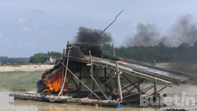 Sigap..!! Polres Kuansing Tertibkan Aktifitas PETI di Desa Banjar Lopak