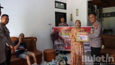Tali Kasih di Hari Bhayangkara Ke-77, Kapolres Kuansing Melaksanakan Bakti Kesehatan Kepada Personil yang Sakit