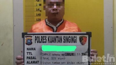 Polres Kuansing Ungkap Kasus Penipuan Jual Beli Sepeda Motor Second Senilai Rp. 247 Juta