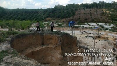 Polsek Kuantan Tengah Tertibkan PETI yang Meresahkan Warga